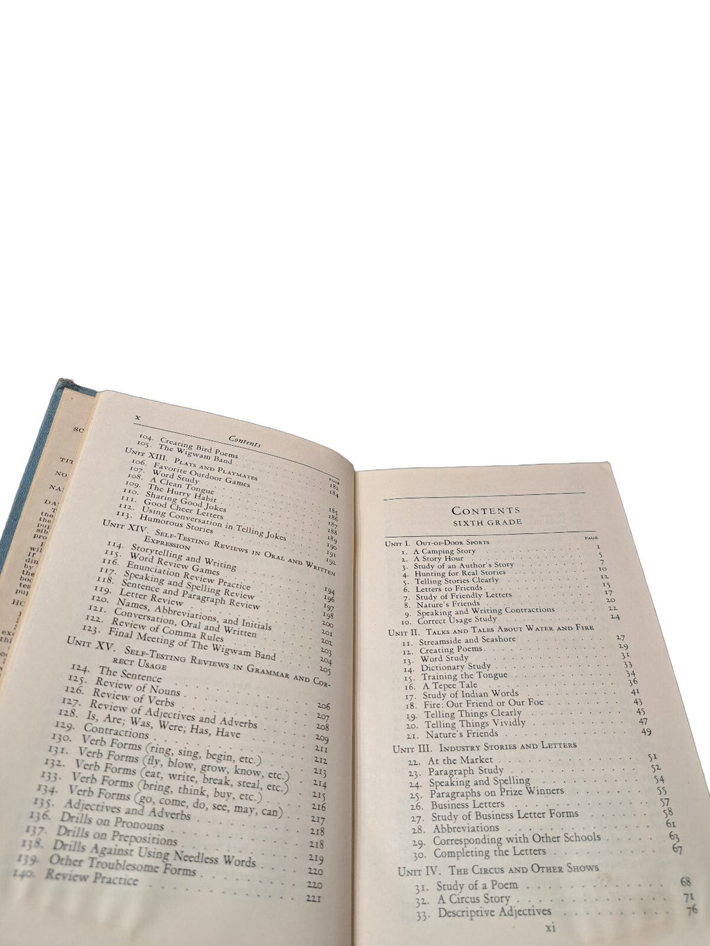 Vintage 1935 Living English: Second Book - Sixth Grade