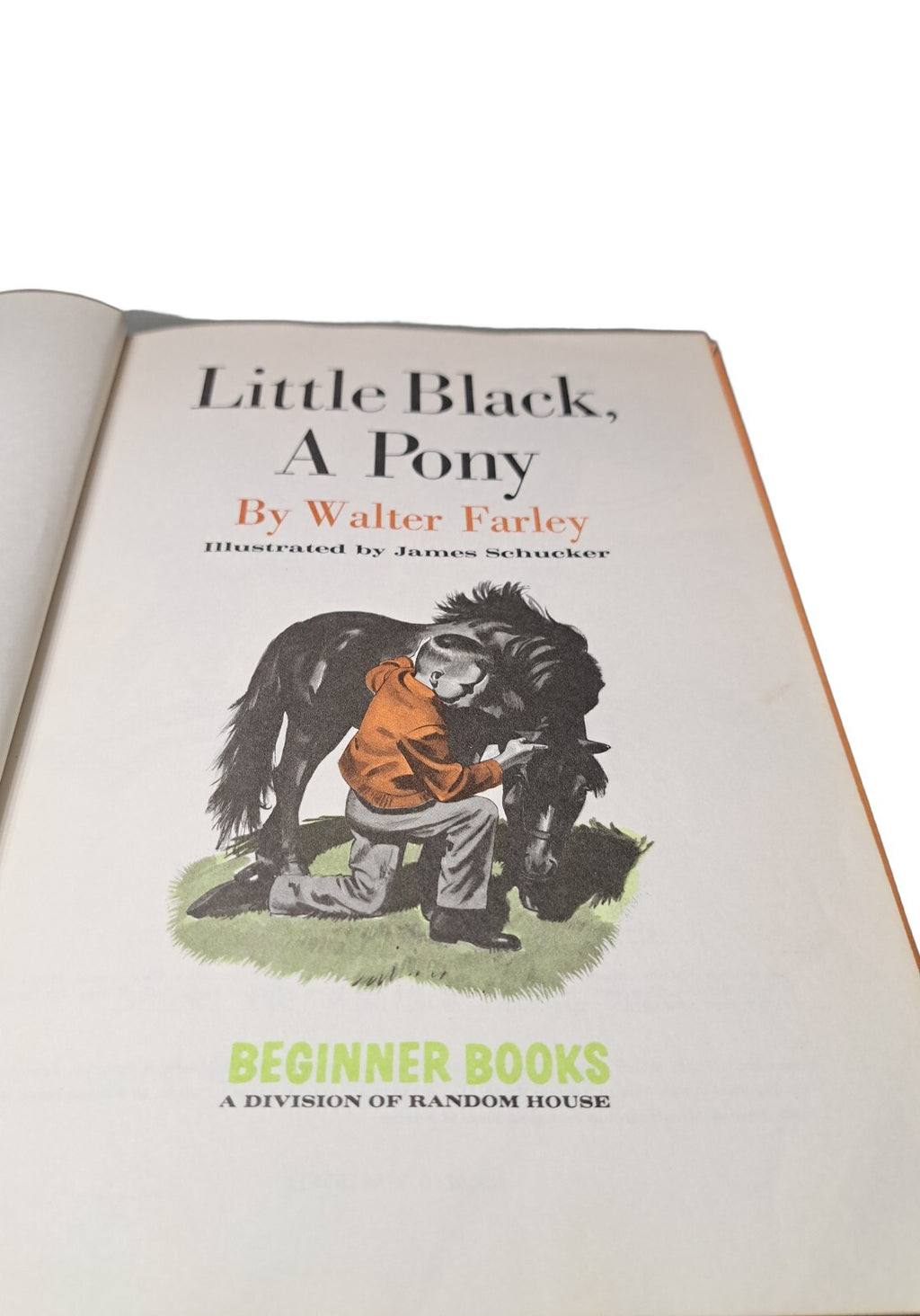 Vintage 1961 A Little Black Pony book by Walter Farley