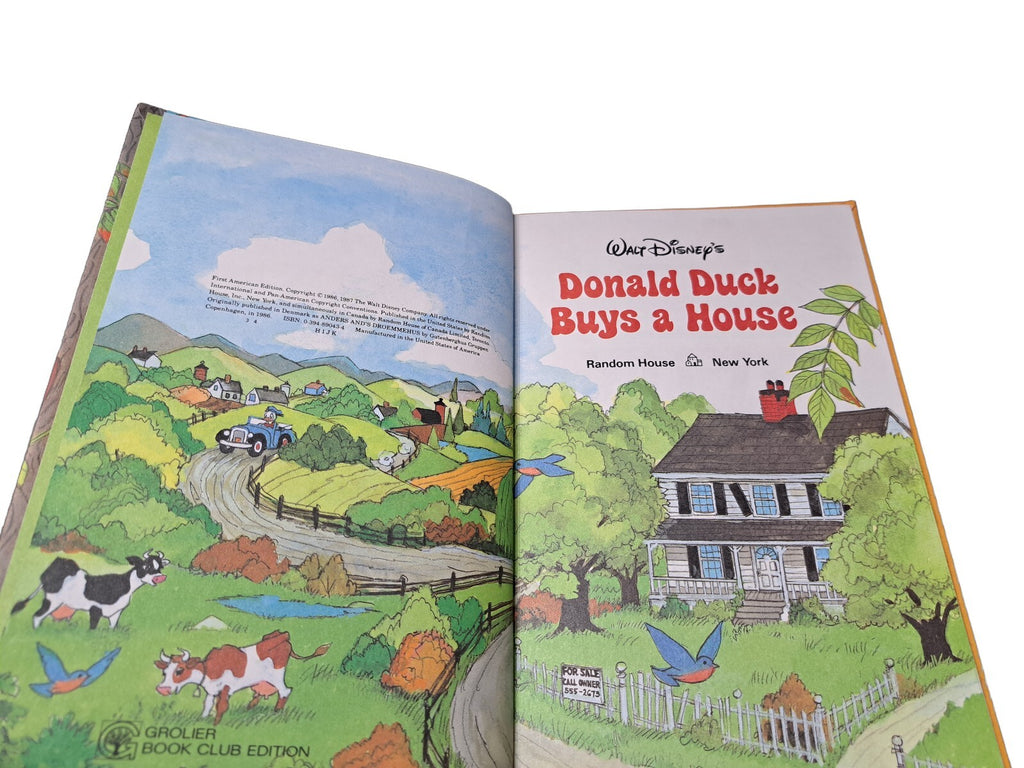 Vintage 1987 Walt Disney's Donald Duck Buys a House book
