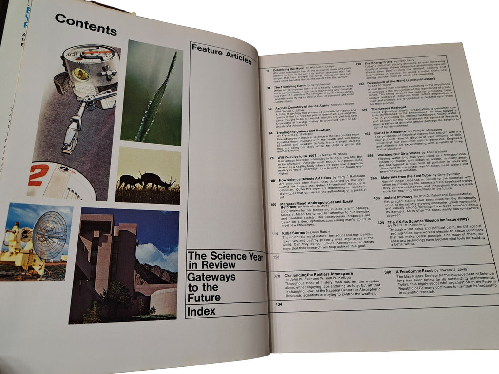 Vintage 1972 Britannica Yearbook of Science and the Future
