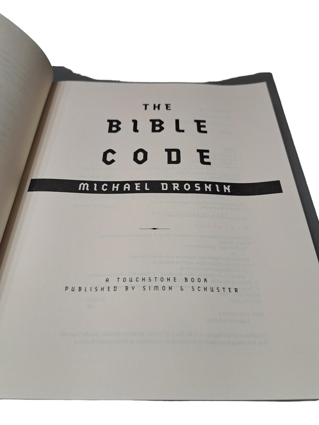 1998 The Bible Code book by Michael Drosnin