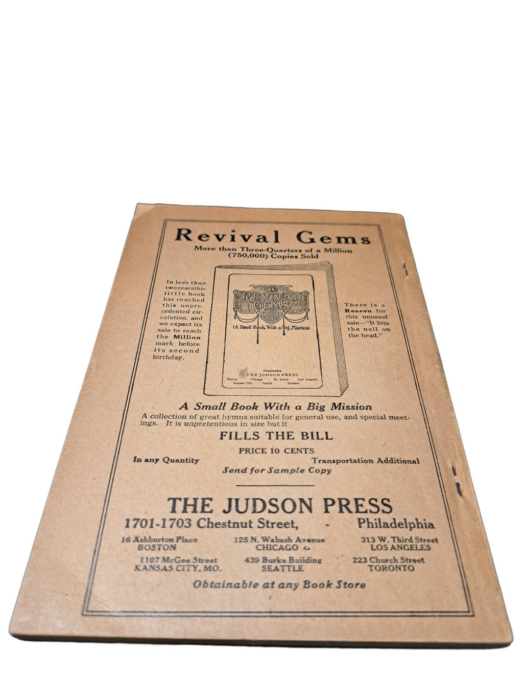Vintage 1923 Living Hymns: The Small Hymnal book by William Chalmers
