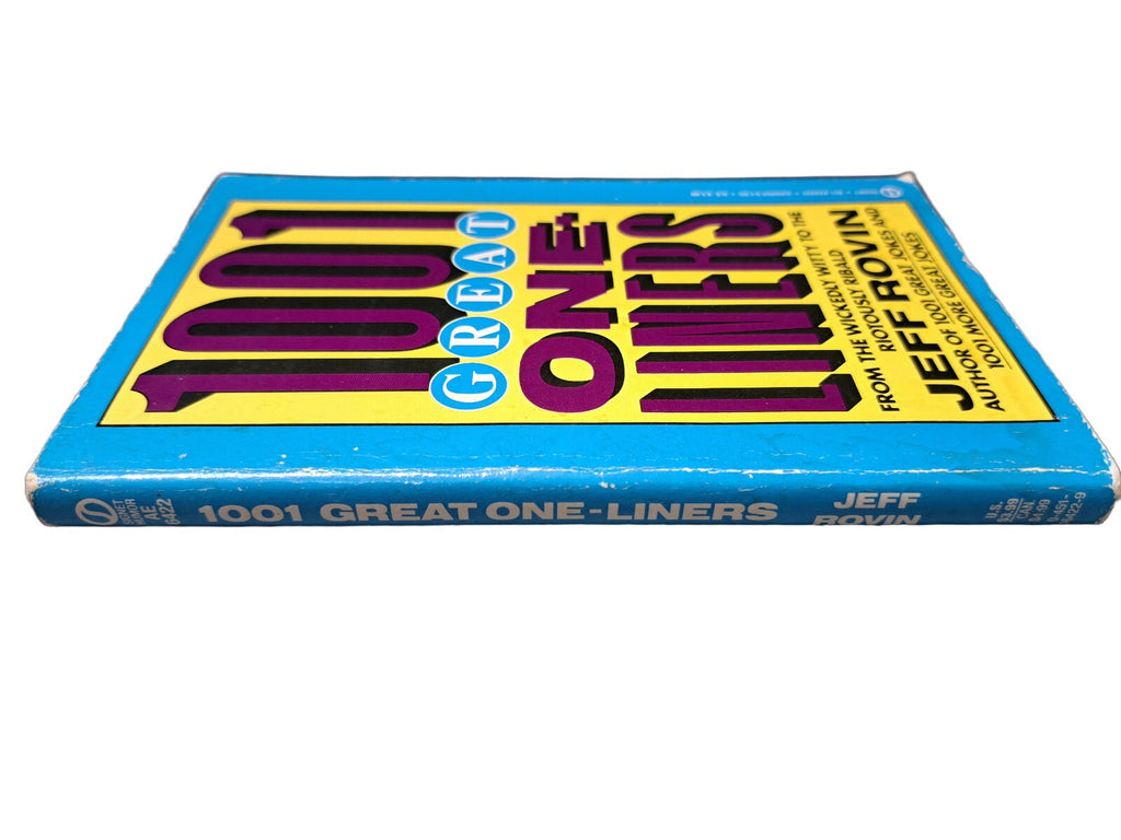 Vintage 1989 1,001 Great One-Liners by Jeff Rovin