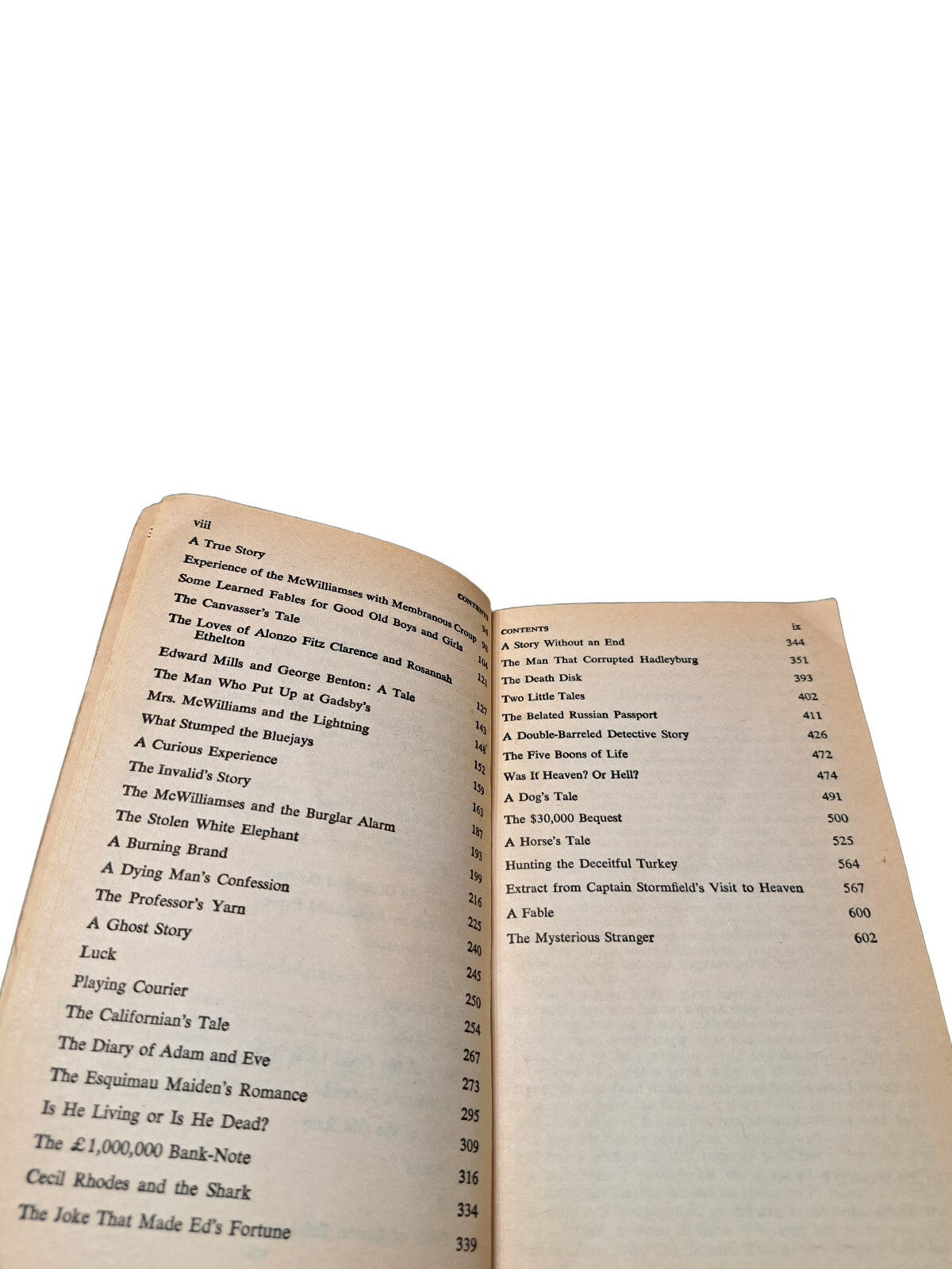 Vintage 1983 The Complete Short Stories of Mark Twain book