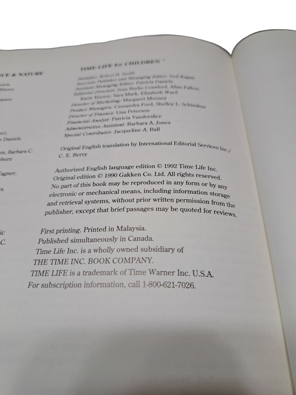 Vintage 1992 first printing of Understanding Science & Nature: Structures of Matter by Time Life