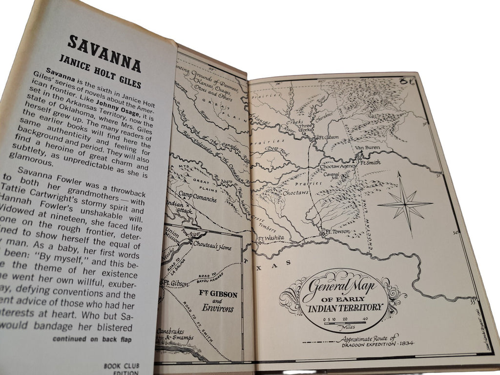 Vintage 1961 Savanna book by Janice Holt Giles