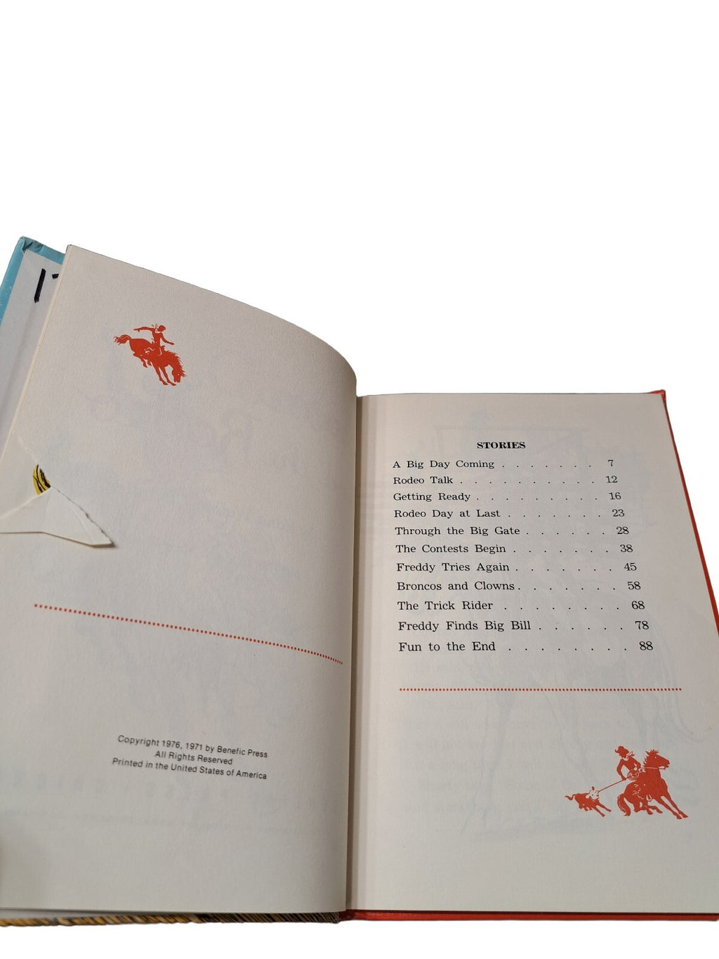 Vintage 1976 Cowboy Sam and the Rodeo book by Edna Walker Chandler