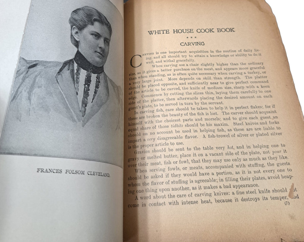 Vintage 1899 The White House Cook Book