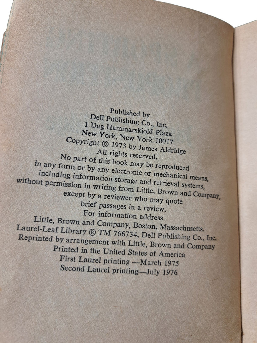 Vintage 1976 A Sporting Proposition book by James Aldridge