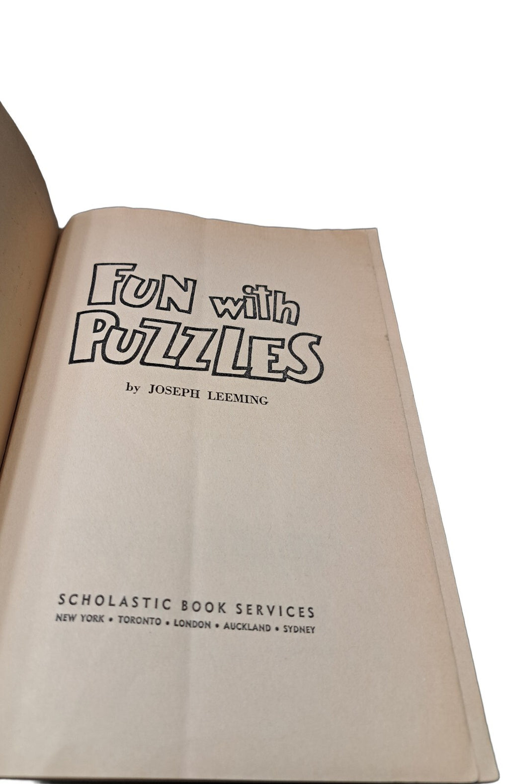Vintage 1946 Fun with Puzzles by Joseph Leeming