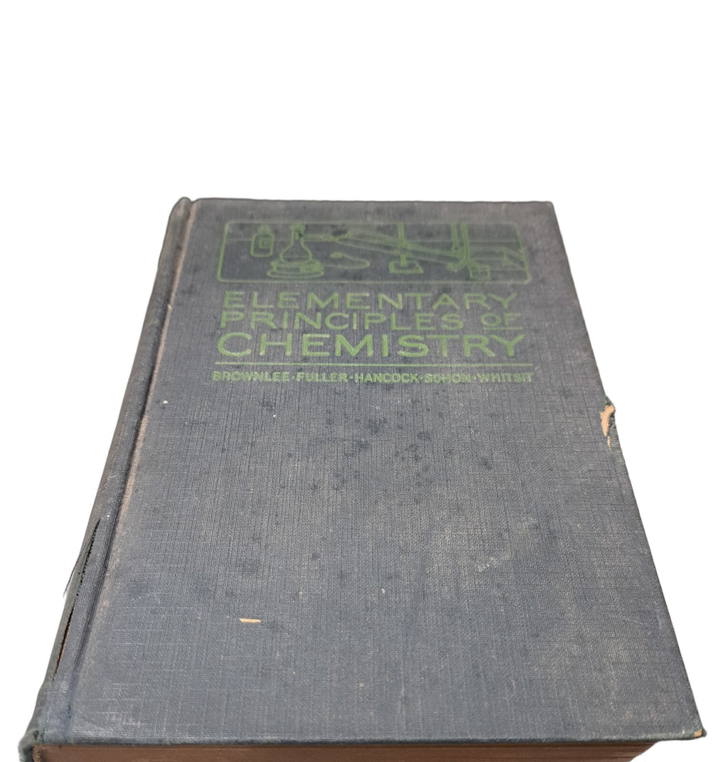 Vintage 1921 Elementary Principles of Chemistry book