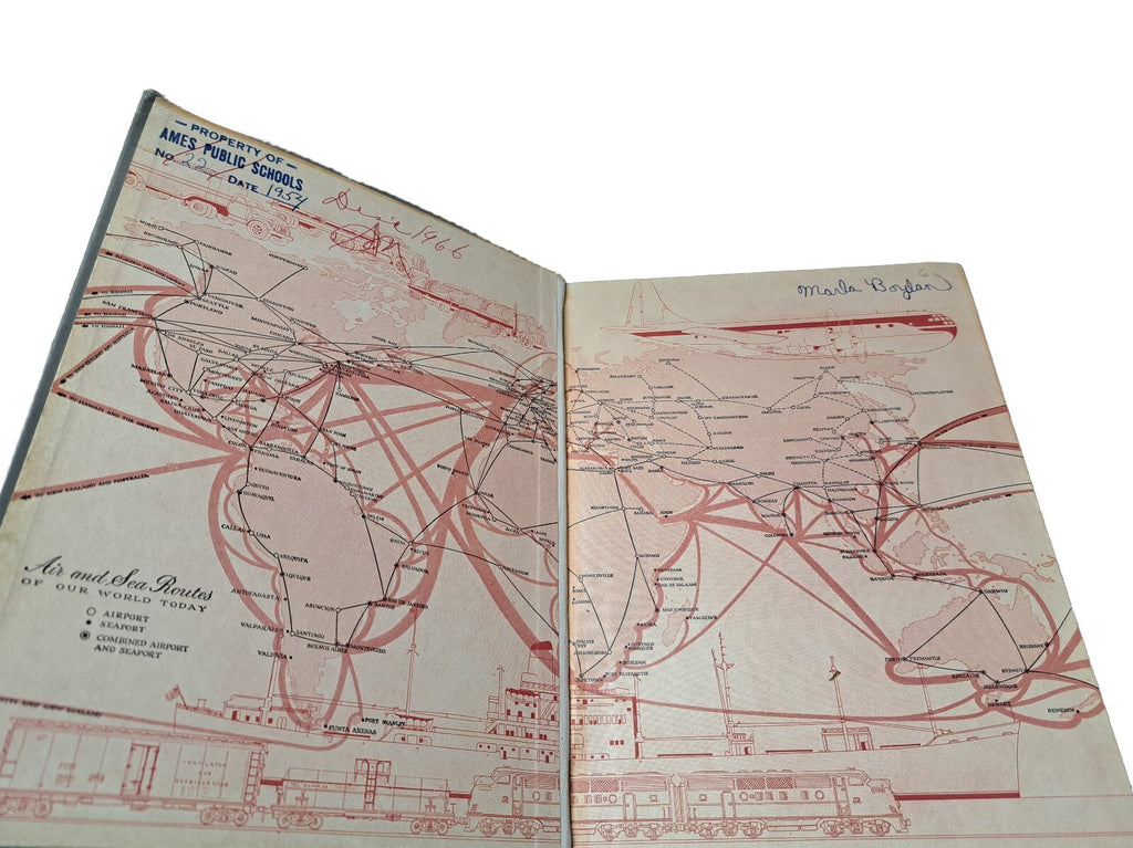 Vintage 1953 Our World Today: The Western Hemisphere book by Stull & Hatch