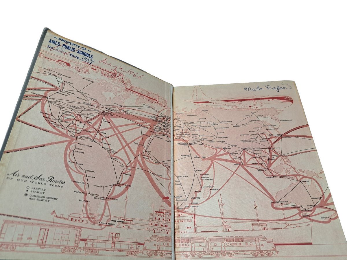 Vintage 1953 Our World Today: The Western Hemisphere book by Stull & Hatch