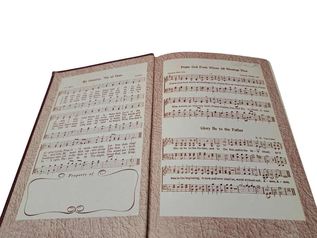 Vintage 1970 Inspiring Hymns book