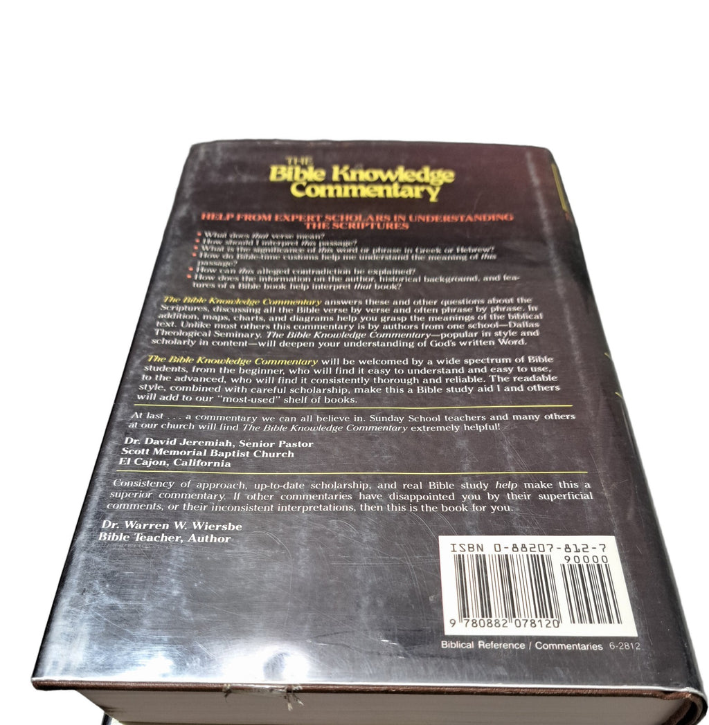 Vintage 1983/1985 The Bible Knowledge Commentary: Old & New Testaments books