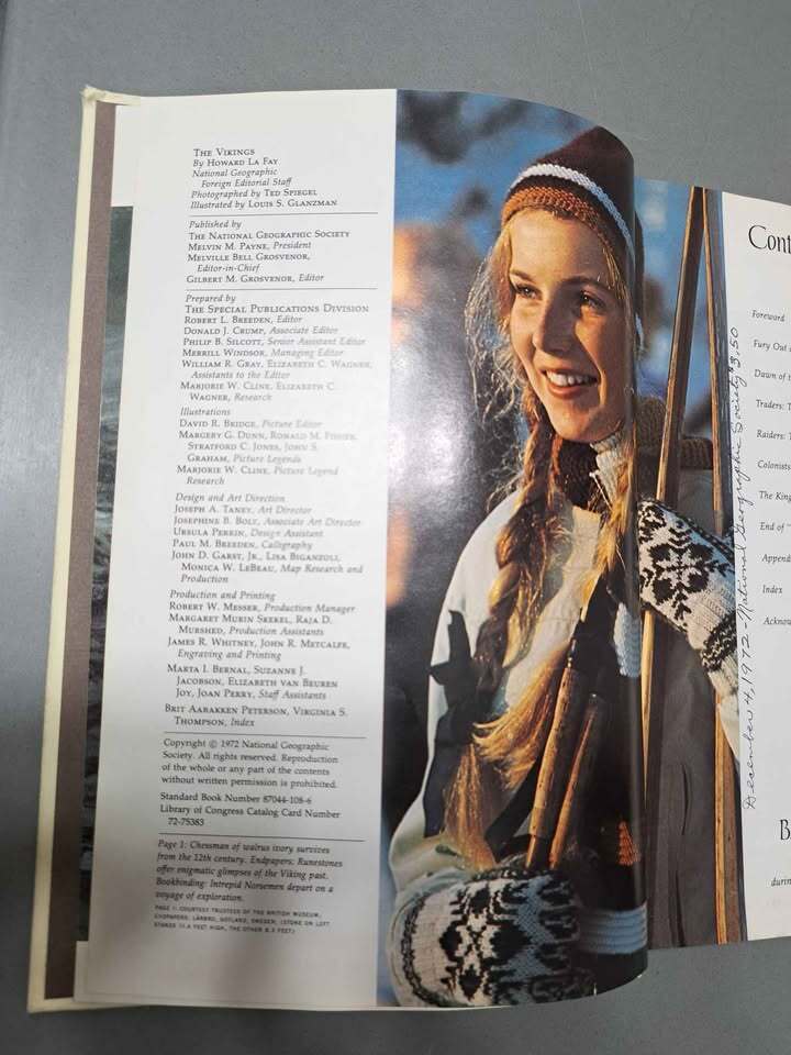 Vintage 1982 first printing of The Vikings by Howard La Fay. National Geographic Society (hardcover)